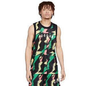 New with Tags Jordan Jumpman All Over Print Jersey Black Size XXL